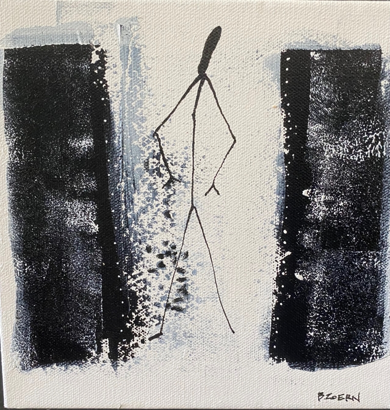 Stick Man by artist Barbara Zoern